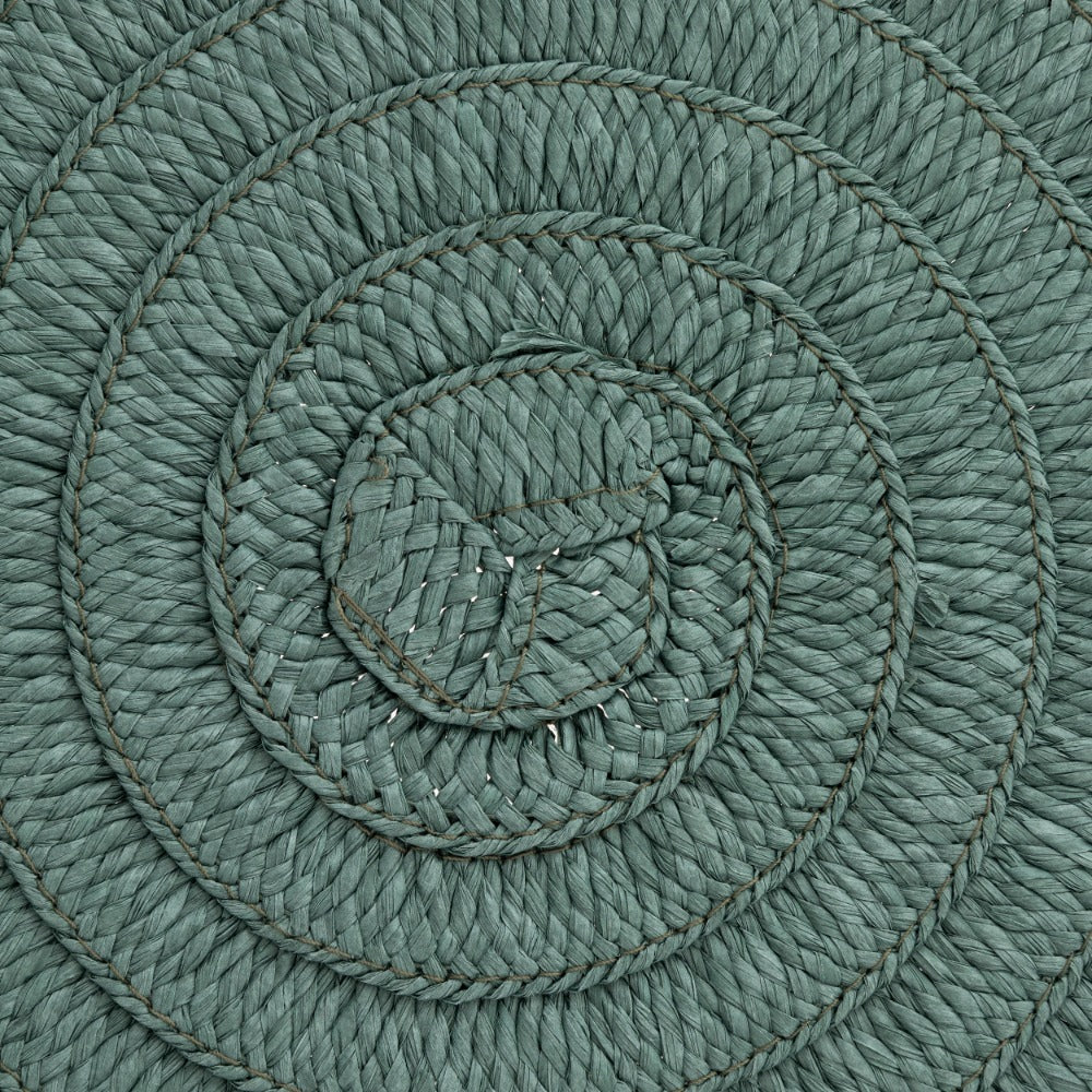 Secret de Gourmet Olivia Round Woven Placemat | 38cm, Green - Image 2