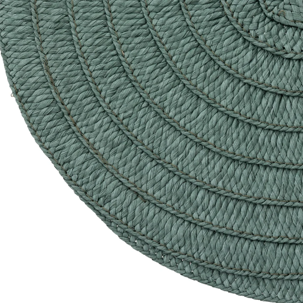 Secret de Gourmet Olivia Round Woven Placemat | 38cm, Green - Image 3