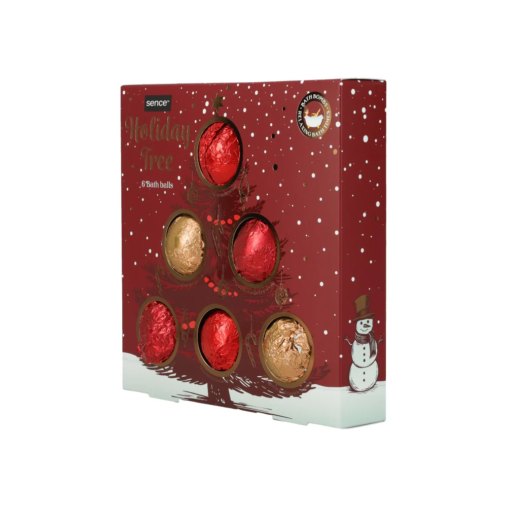 Sence Collecton Christmas List Bath Bomb Set | 6 Pieces, 45g