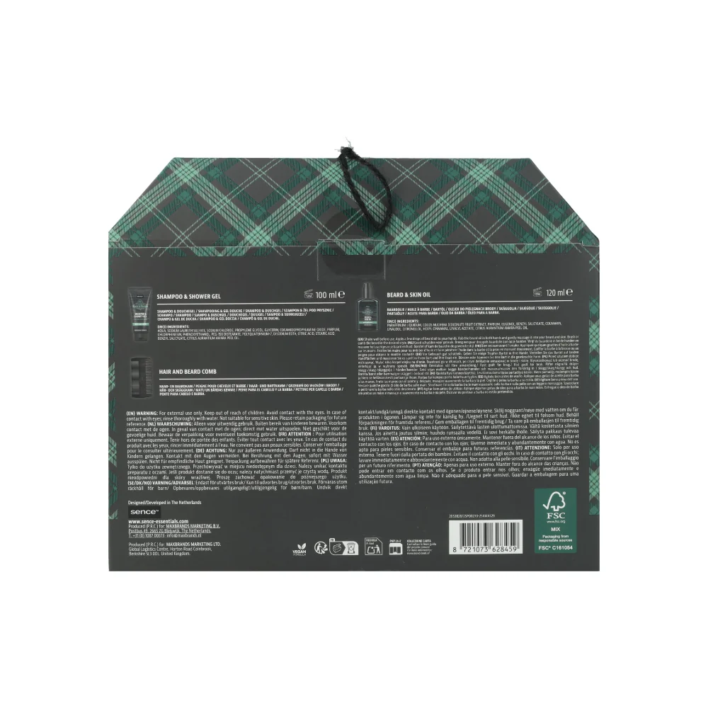 Sence Collecton House of Barber Barber Kit | Oak Scent, 3 Pieces - Image 2