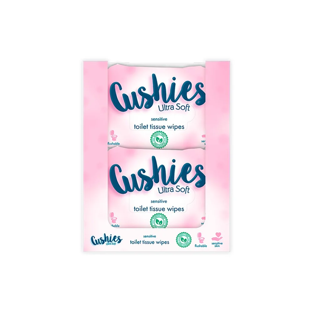 Sensitive Ultra-Soft Flushable Toilet Wipes | Plastic-Free, Pack of 36 - Image 2