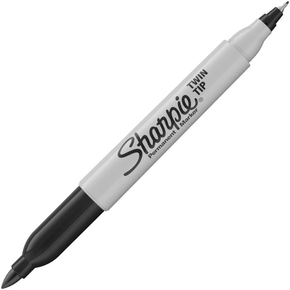 Sharpie Twin Tip Permanent Marker | Fine & Ultra Fine Points Black - Image 3