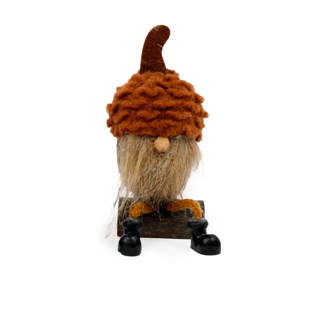 SIL Acorn Hat Gonk On Log | 6x17cm - Image 3