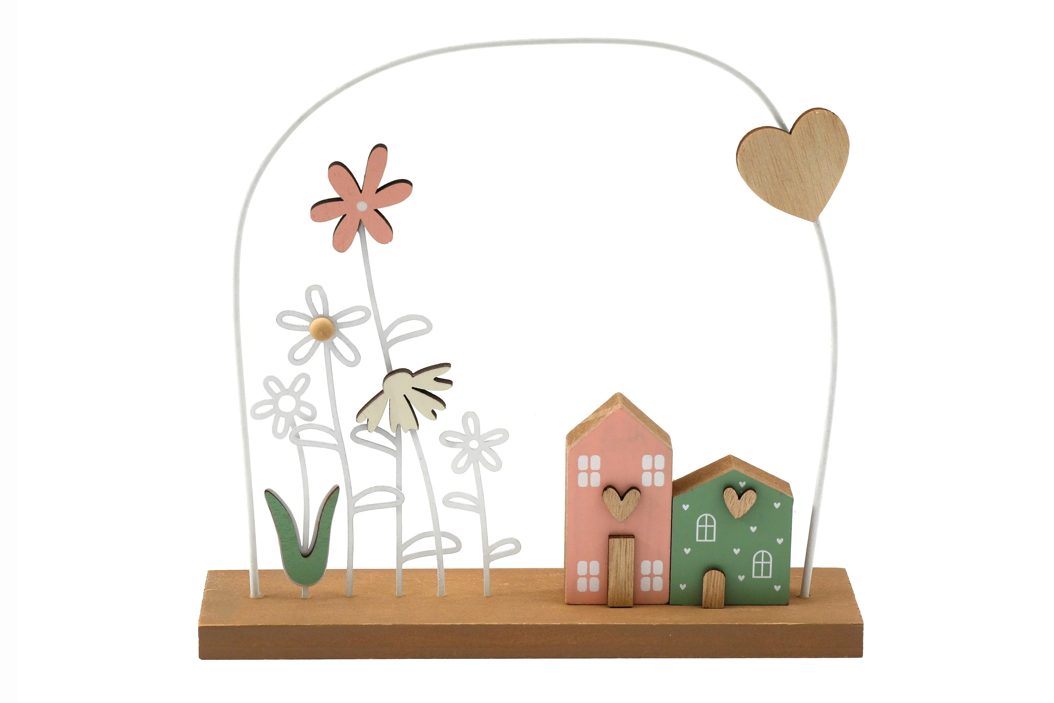SIL Rustic 3D Flower House Deco | 22x22cm