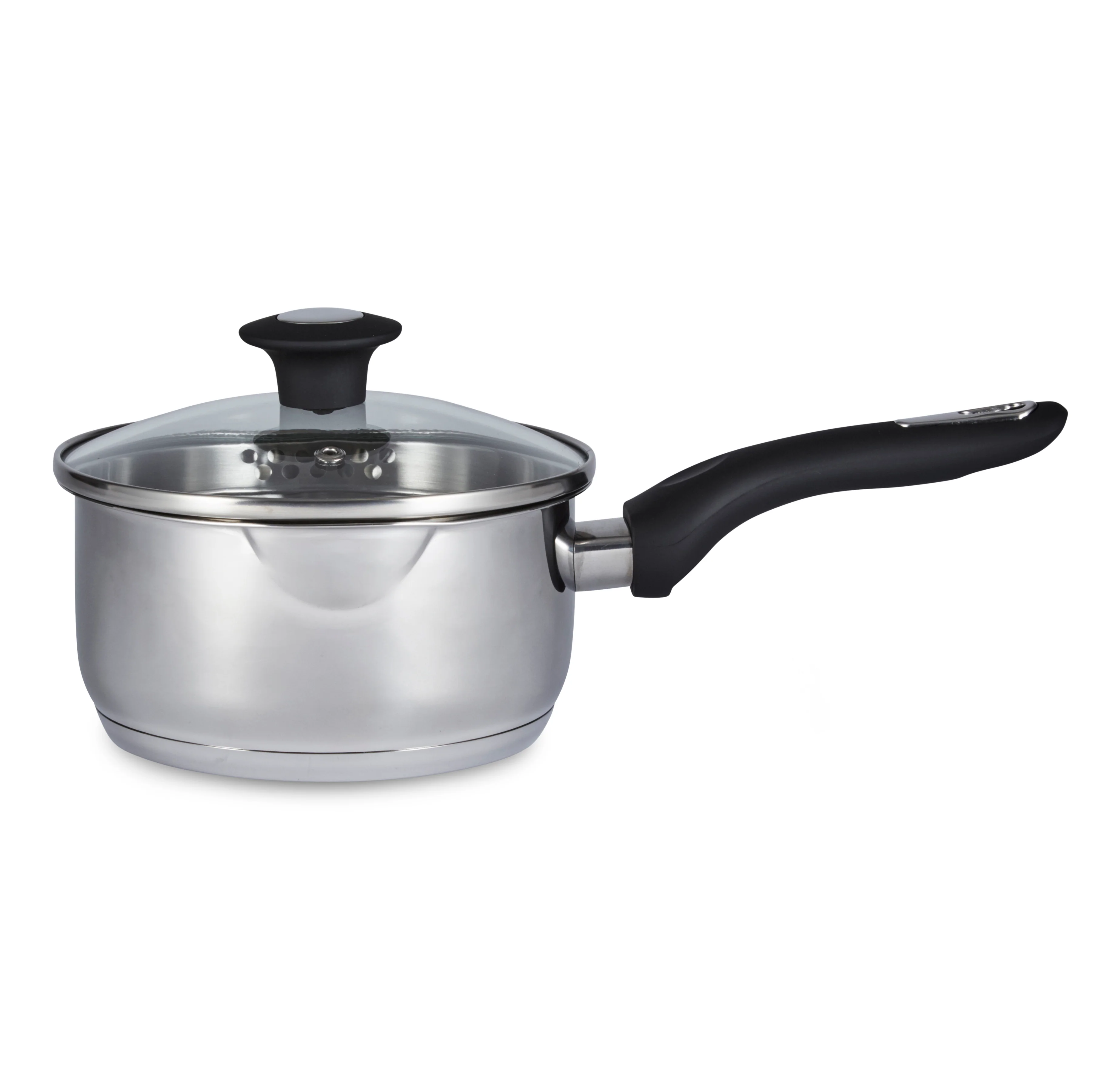 Simply Home Stainless Steel Saucepan with Draining Lid | 16cm - Image 2