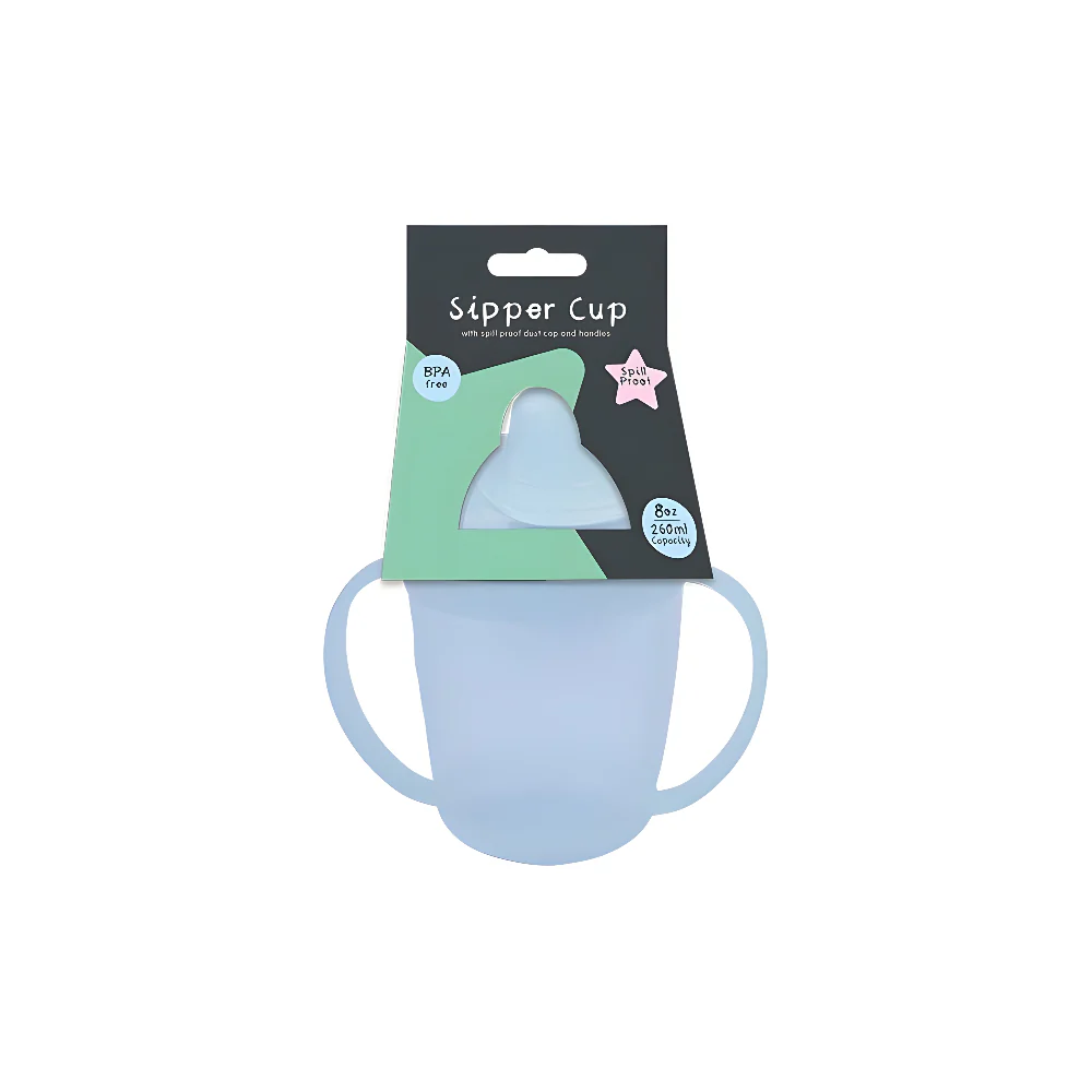 Sipper Cup with Twin Handles and Dust Cover Toddler Cup | 260 ml, Spill-Proof - Image 3