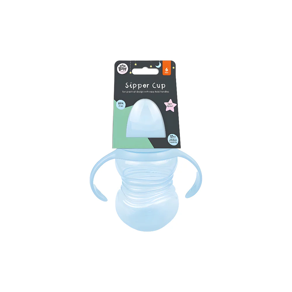 Soft Spout Sipper with Handles Training Cup | 290ml, BPA-free, 6+ Months - Image 3