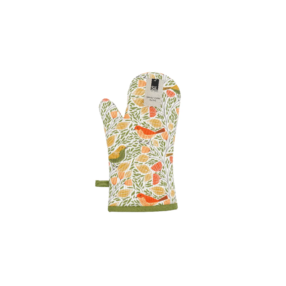 Songbird Single Kitchen Oven Glove | 32cm Length, Heat Protection