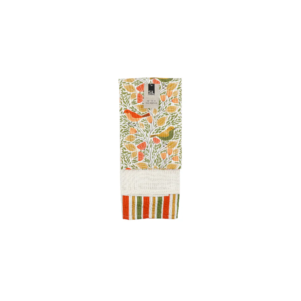 Songbird Tea Towel Set | Kitchen Towels, Dish Drying Cloths Set