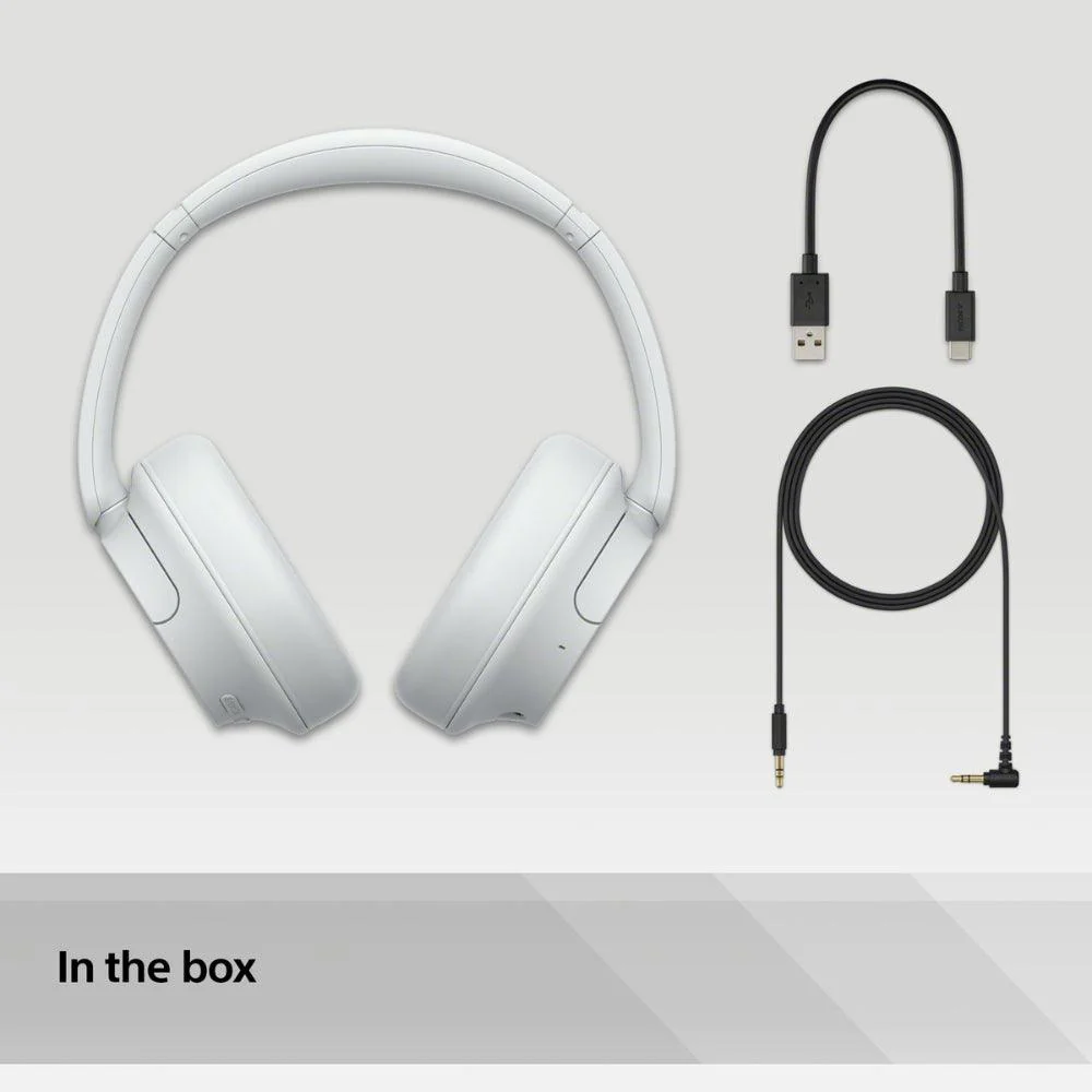Sony WH-CH720N Noise Cancelling Wireless Bluetooth Headphones | White - Image 3