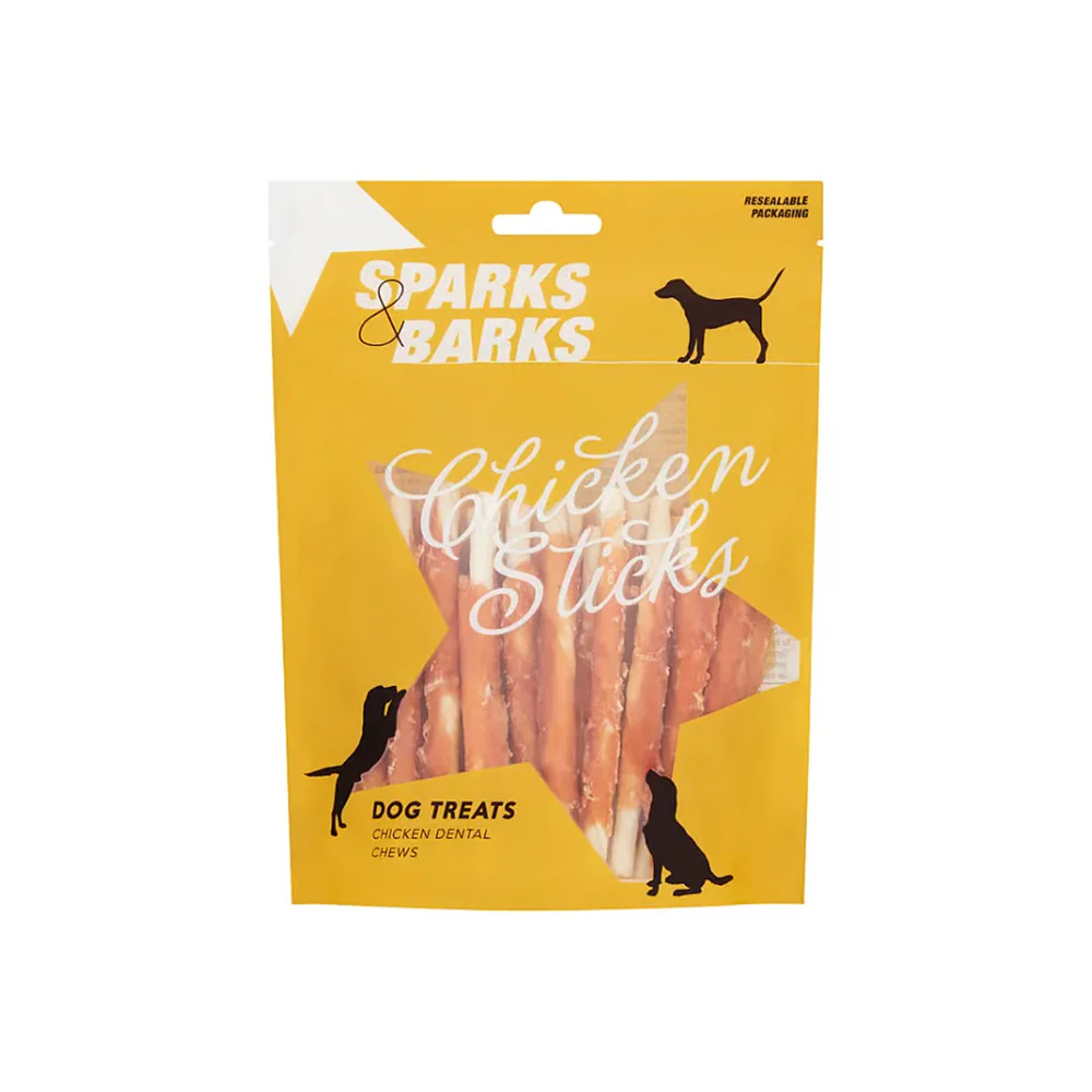 Sparks & Barks Chicken Sticks Dog Treats | Dental Chew, 300g