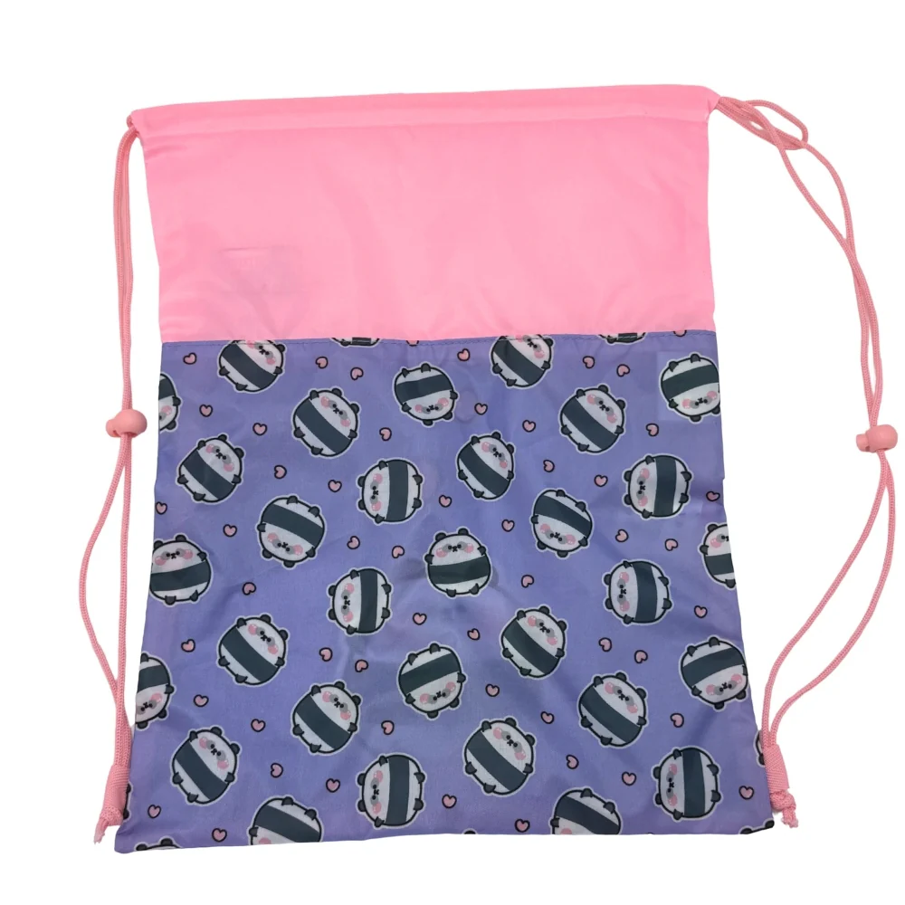 St. Right Happy Panda Shoe Bag | Durable Fabric, Compact Size - Image 2