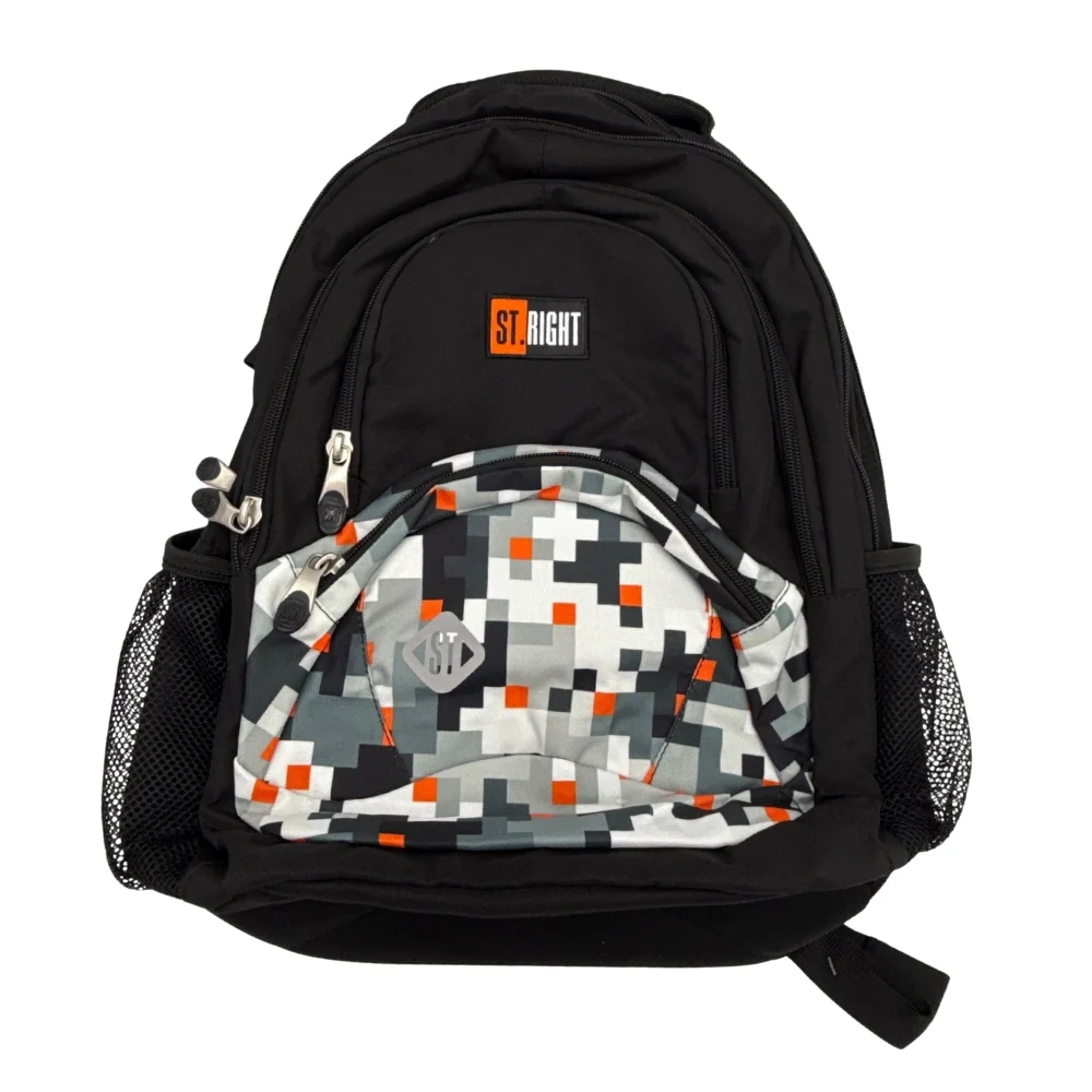 St. Right Pixels Backpack | Digital Camo Pattern | 17''