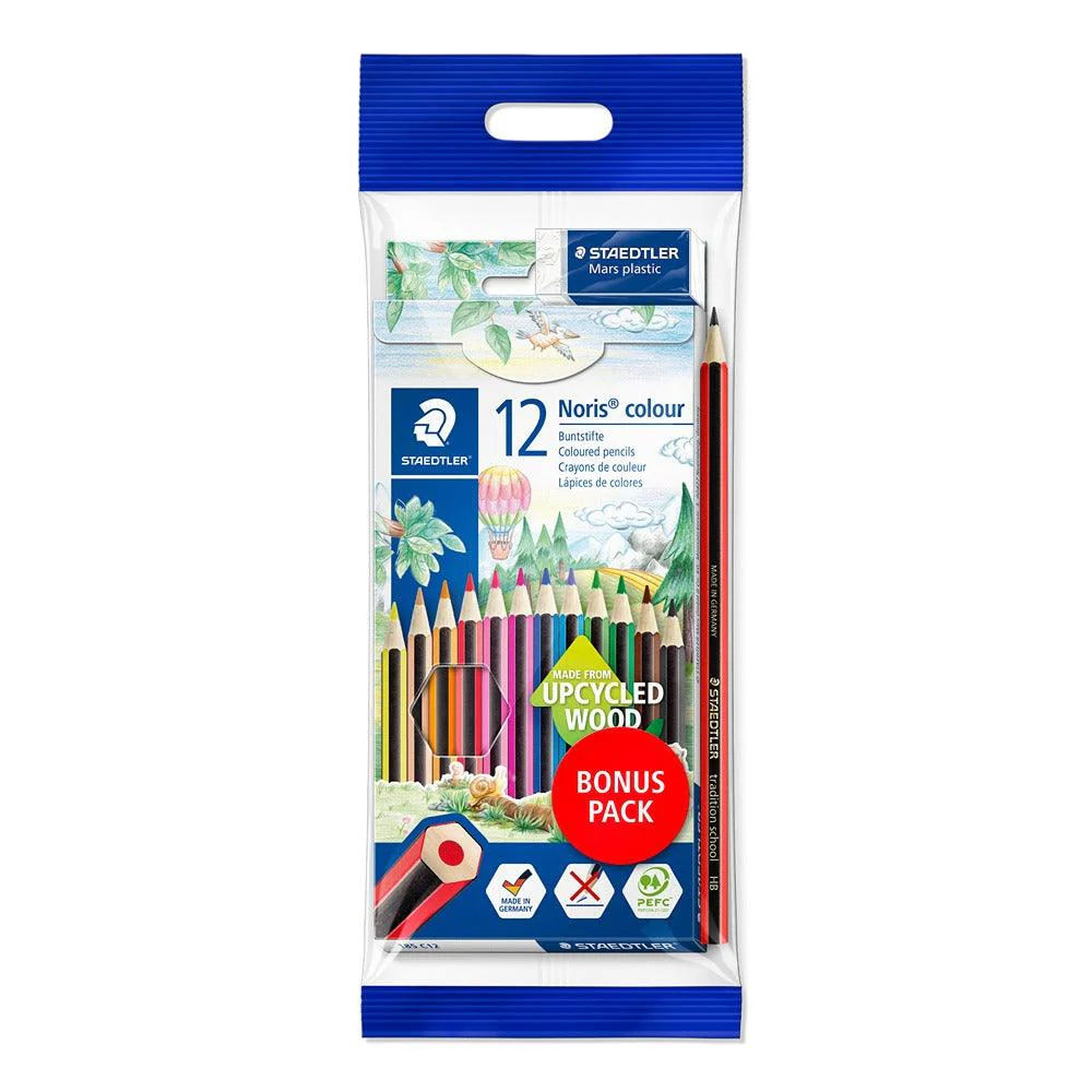 Staedtler Noris Colour Pencil Set | Eco-Friendly Upcycled Wood