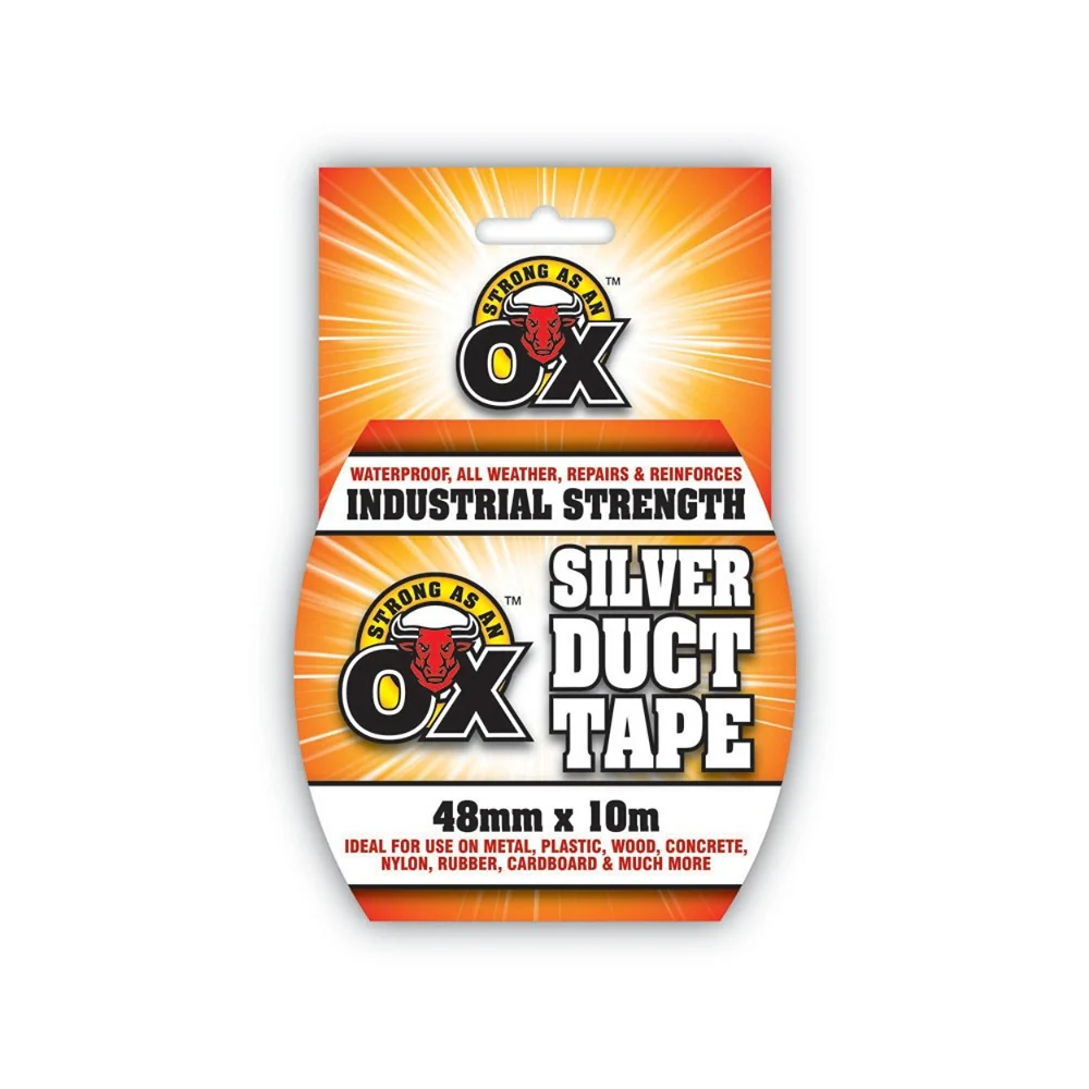 Strong as an Ox Heavy-Duty Duct Tape | Waterproof, 48mm x 10m