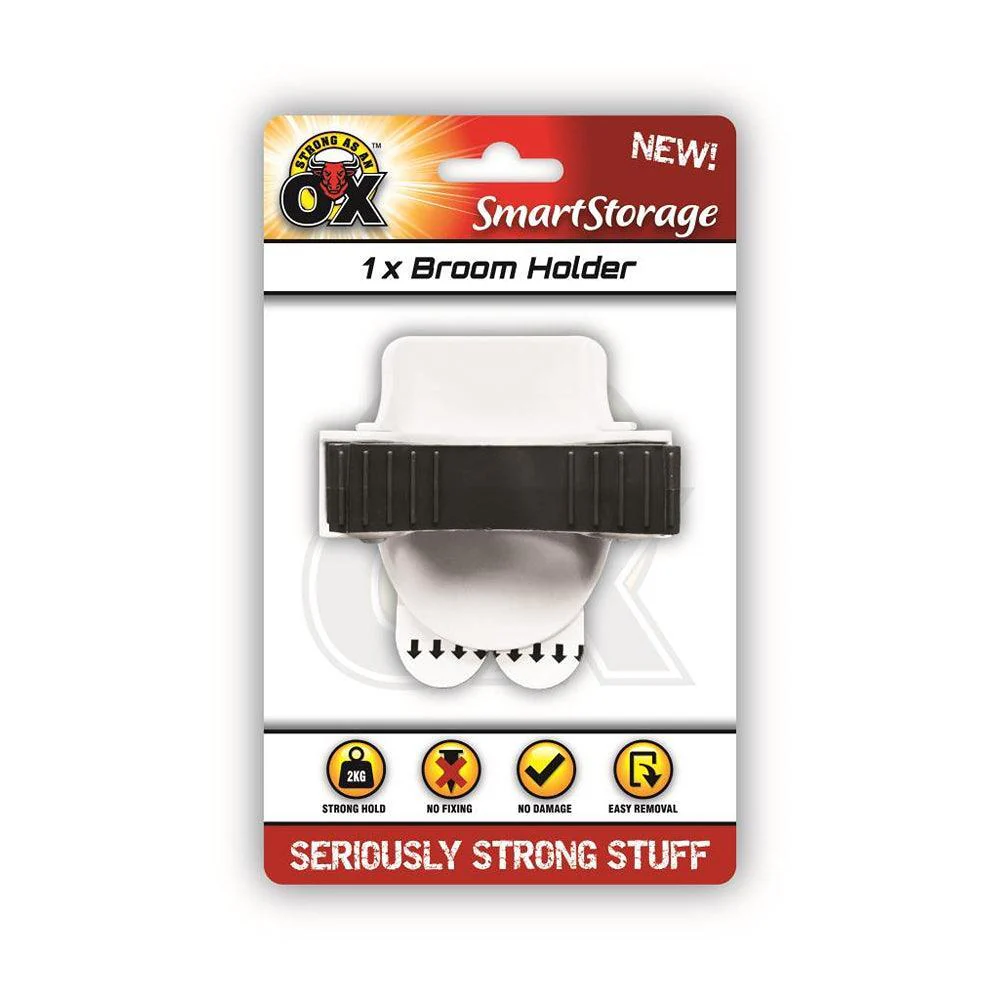 Strong as an Ox Removable Broom Holder | 2kg Capacity