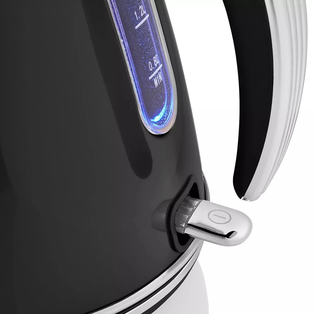 Swan Retro Electric Jug Kettle | 1.5L, Black, Cordless, Chrome Accents - Image 6