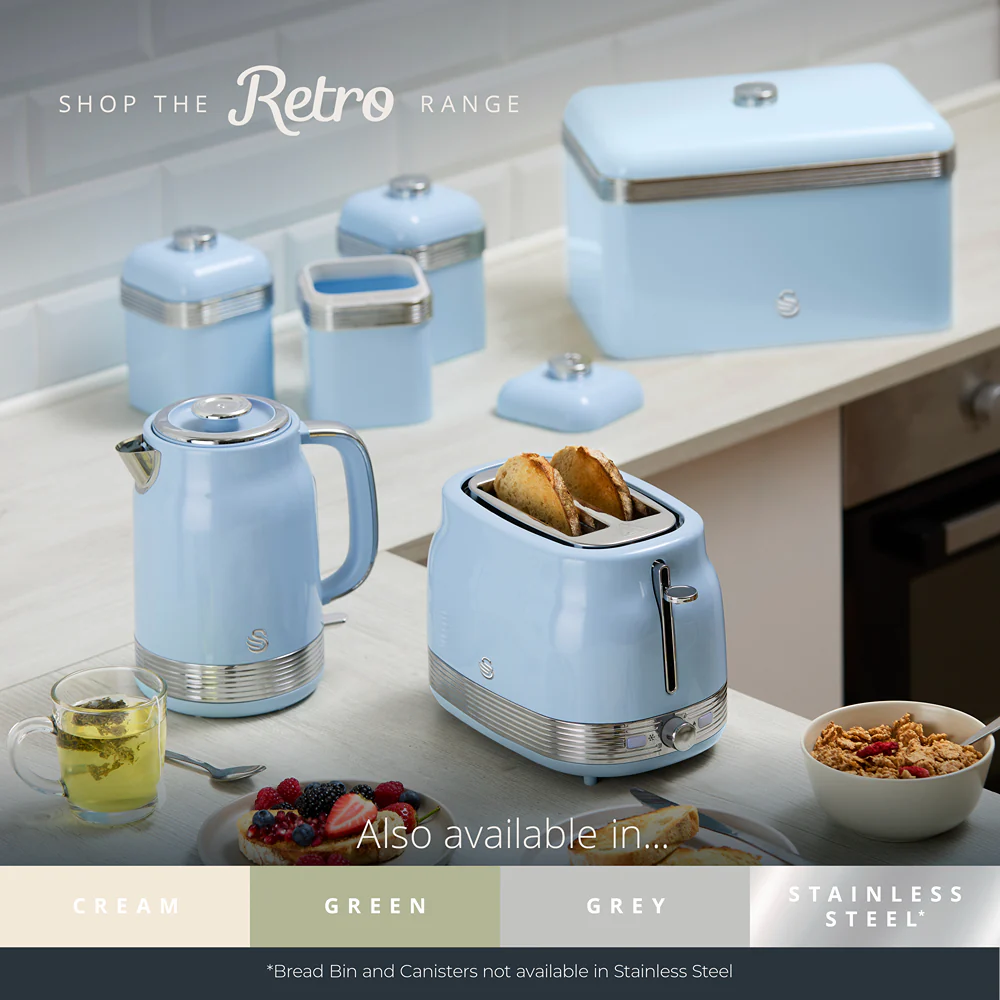 Swan Retro Revive Cream Jug Kettle | 1.7L, Illuminated Power Switch - Image 6