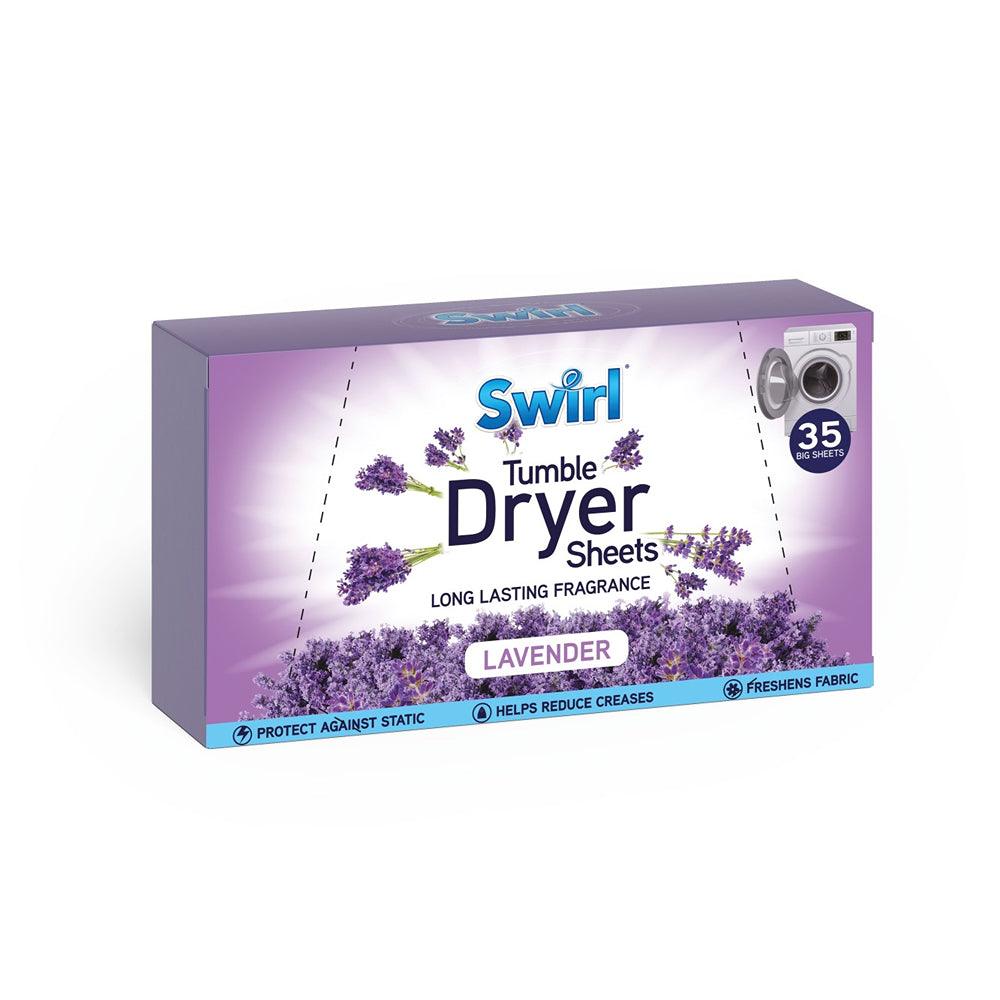 Swirl Laundry Lavender Tumble Dryer Sheets | Pack of 35