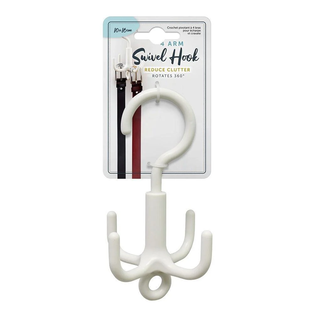 Swivel Tie & Scarf 4 Arm Hook