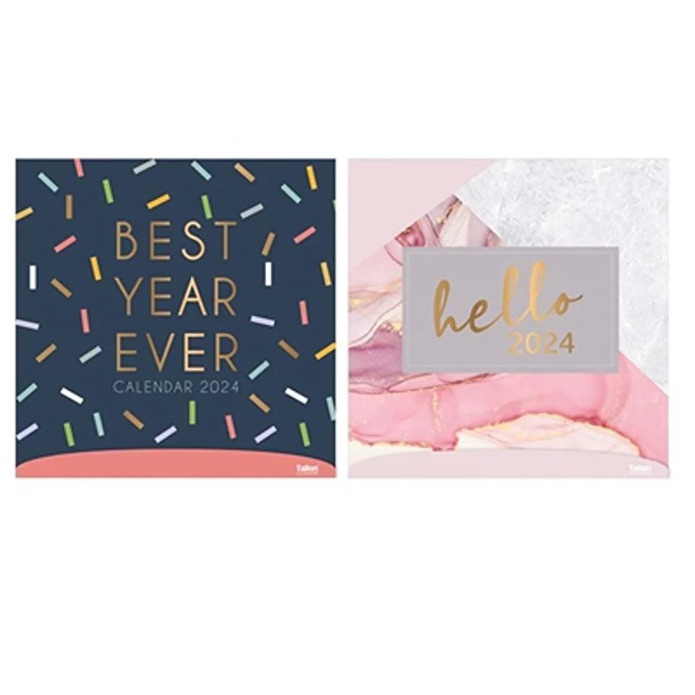 Tallon Square Coloured Calendar with Quotes | Assorted Designs - Image 3