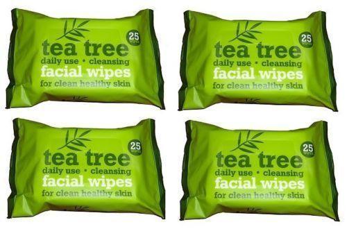 Tea Tree Facial Wipes | 25 Wipes