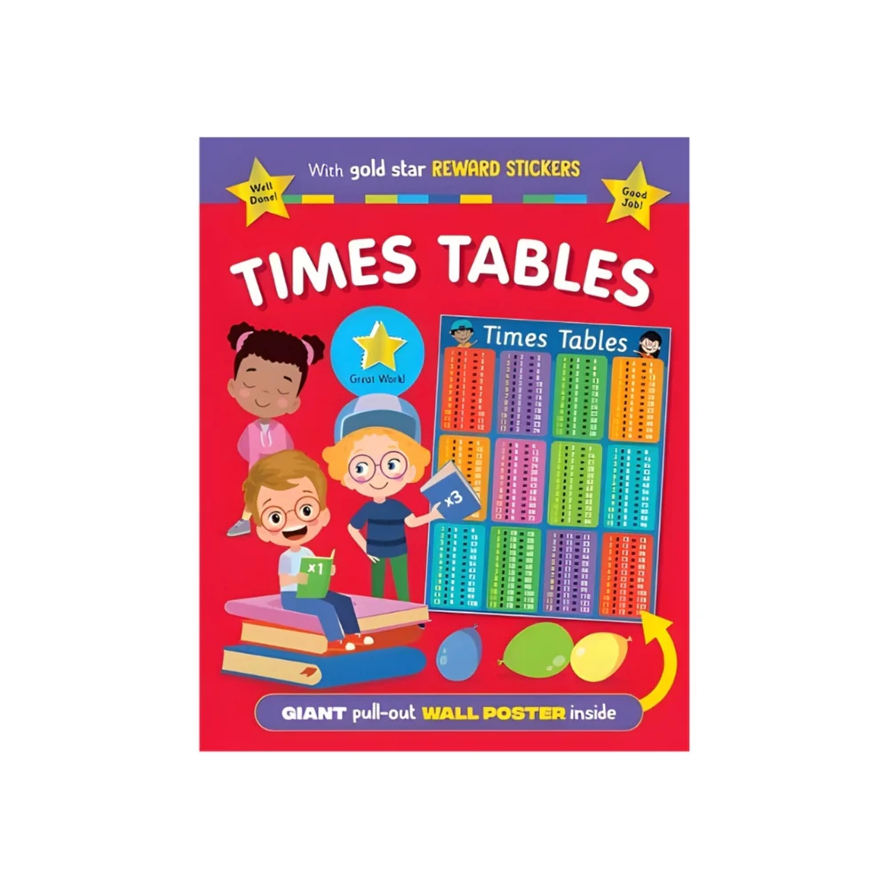 Times Tables Poster Book Learning Resource | Wall Poster, Stickers