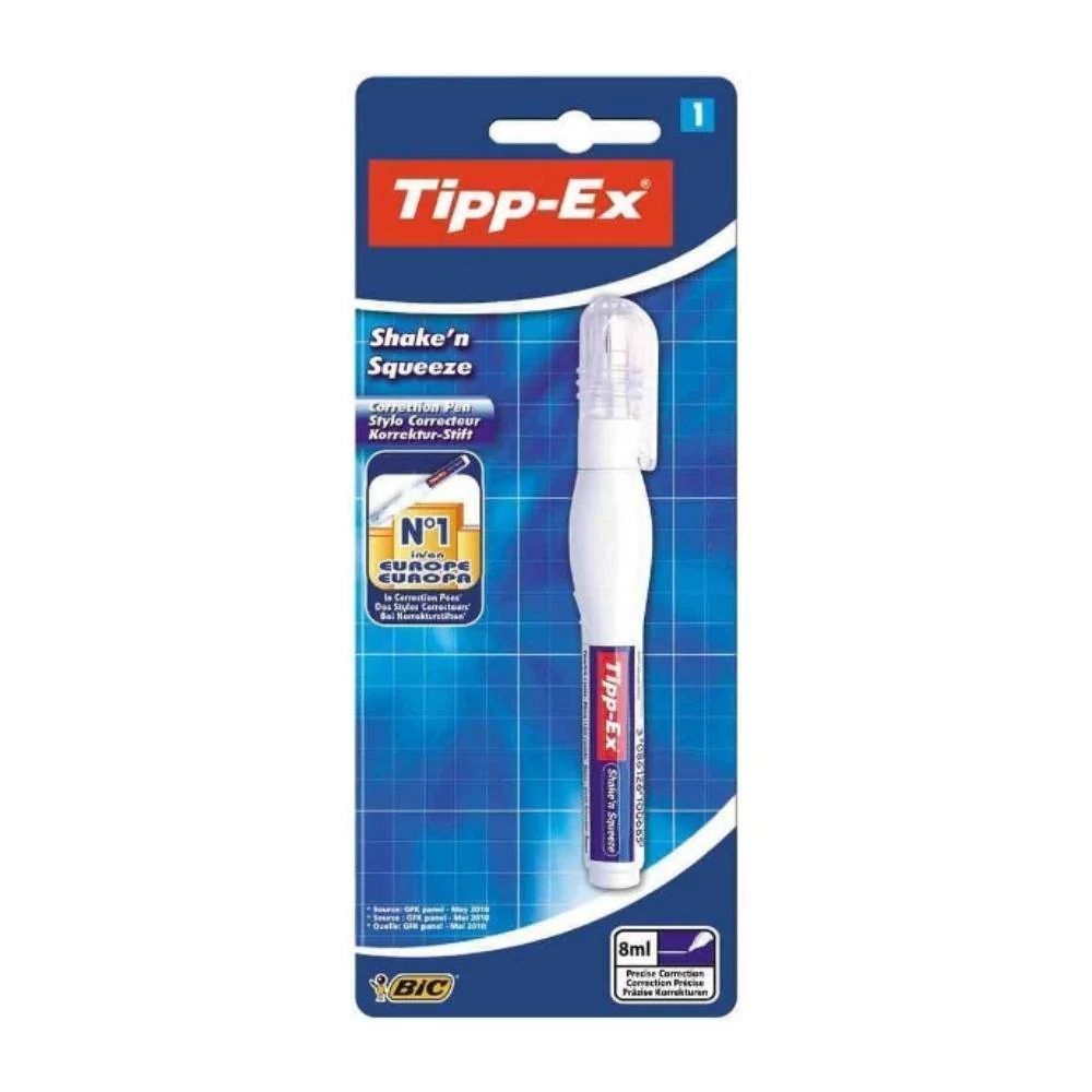 Tipp-Ex Shake'n Squeeze Correction Pen | Pack of 1 | 8 ml