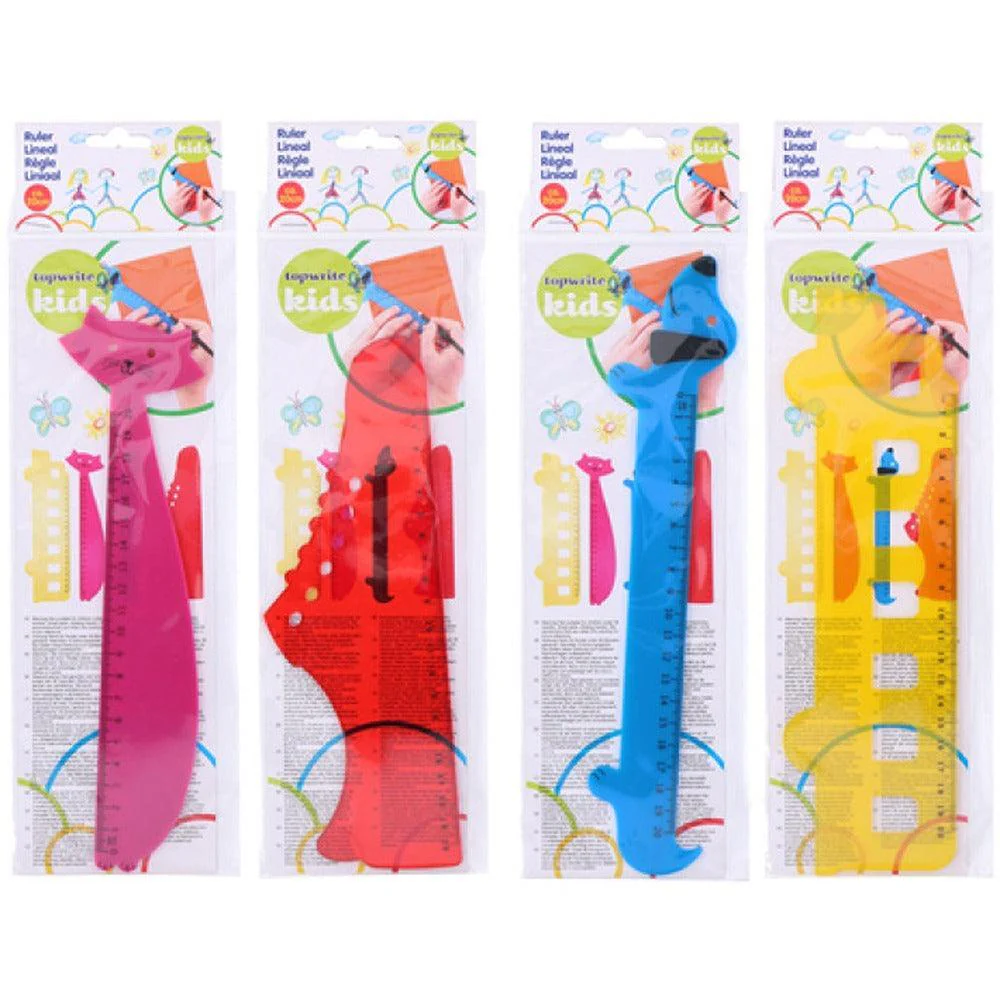 Top Write Ruler | Assorted Colours | 20cm