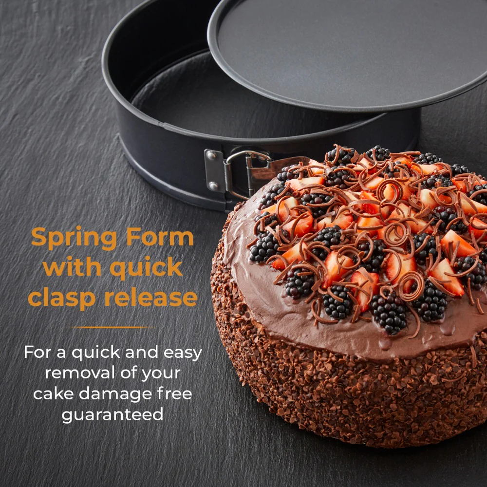 Tower 25cm Springform Cake Tin | Quick-Release Latch, Removable Base - Image 5