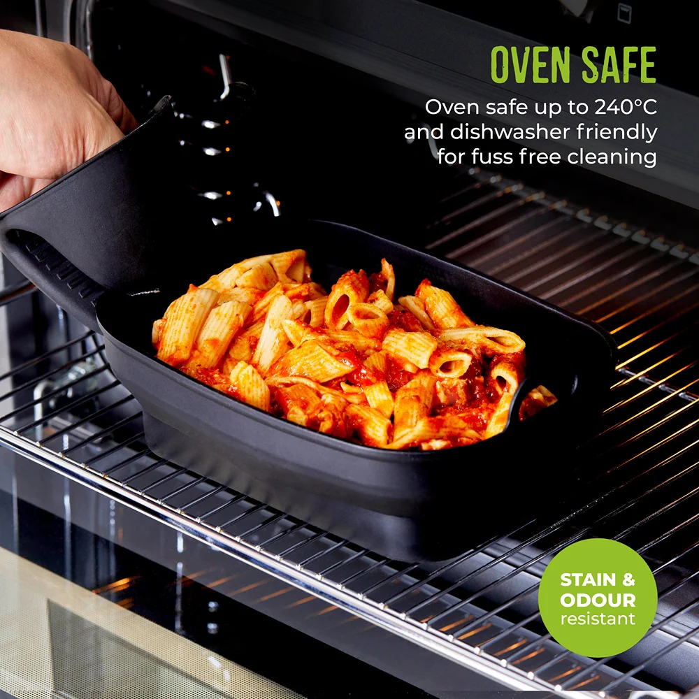 Tower Air Fryer Roasting Trays Pack of 2 | Matte Black, Ridged Base - Image 7