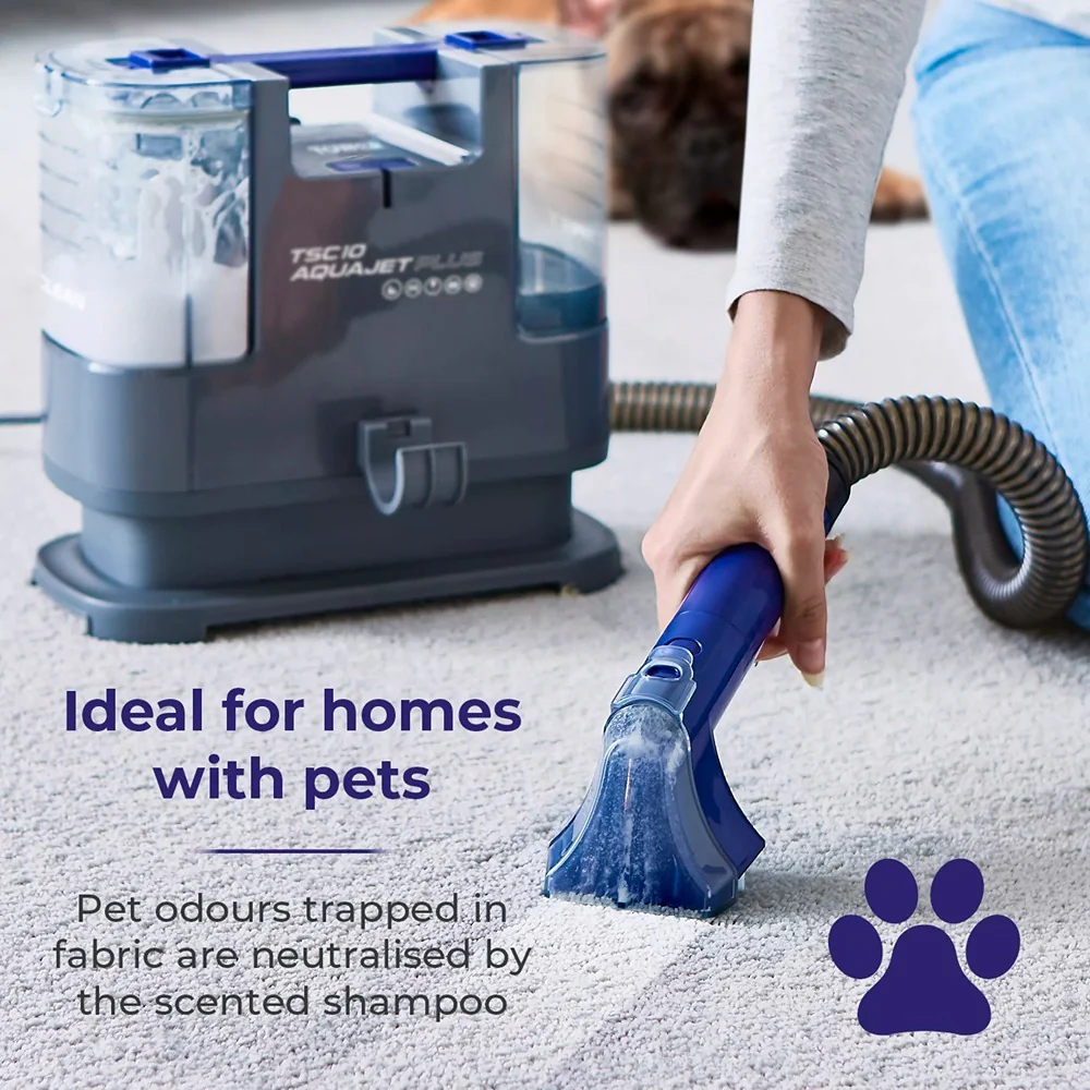 Tower Aqua Jet Plus Carpet and Upholstery Spot Cleaner | Dual Tank, Long Hose - Image 5