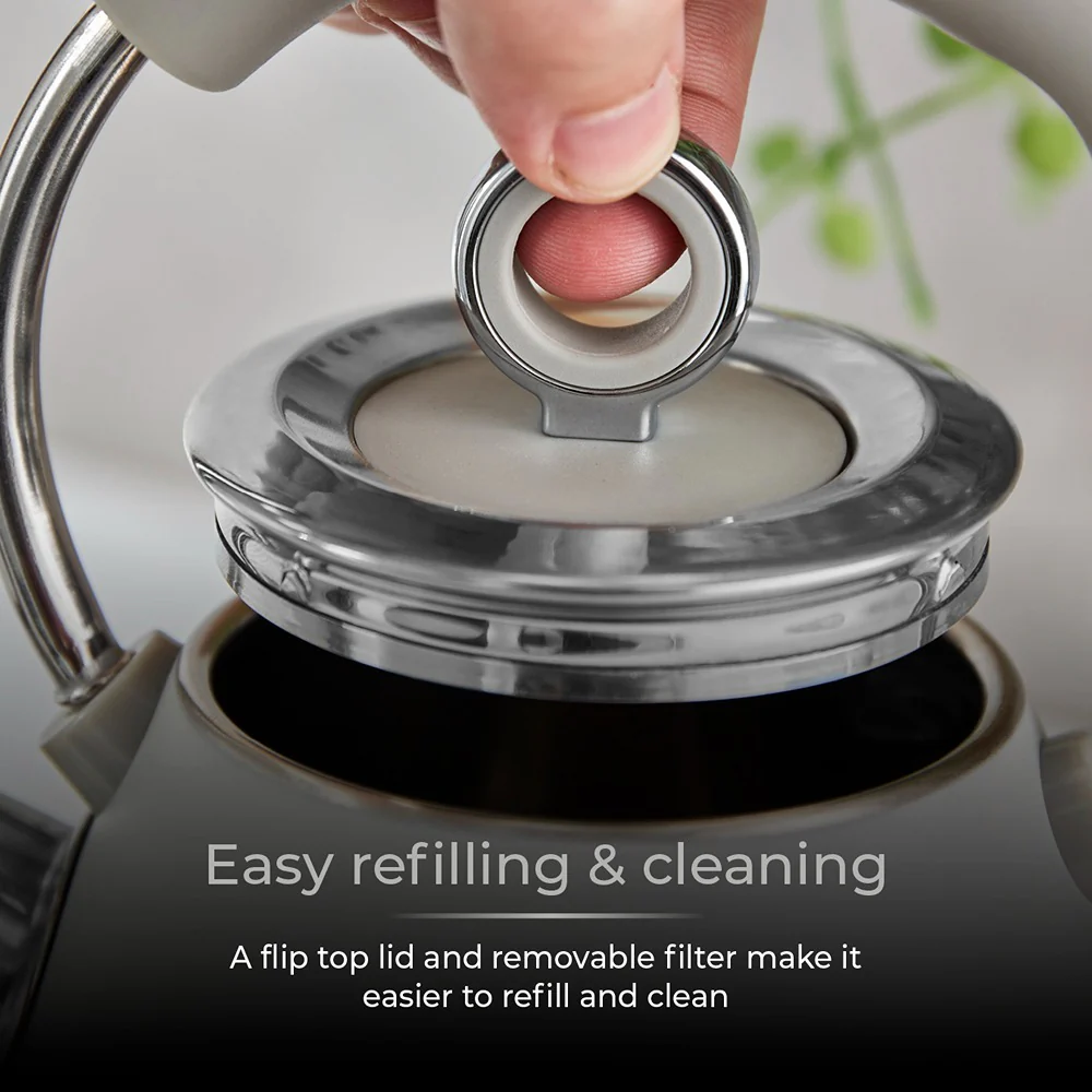 Tower Ash Grey Cone Kettle | Ergonomic Handle, Precision Spout - Image 5