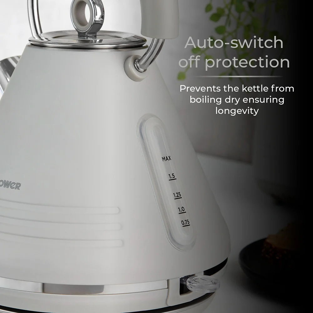 Tower Ash Grey Cone Kettle | Ergonomic Handle, Precision Spout - Image 6
