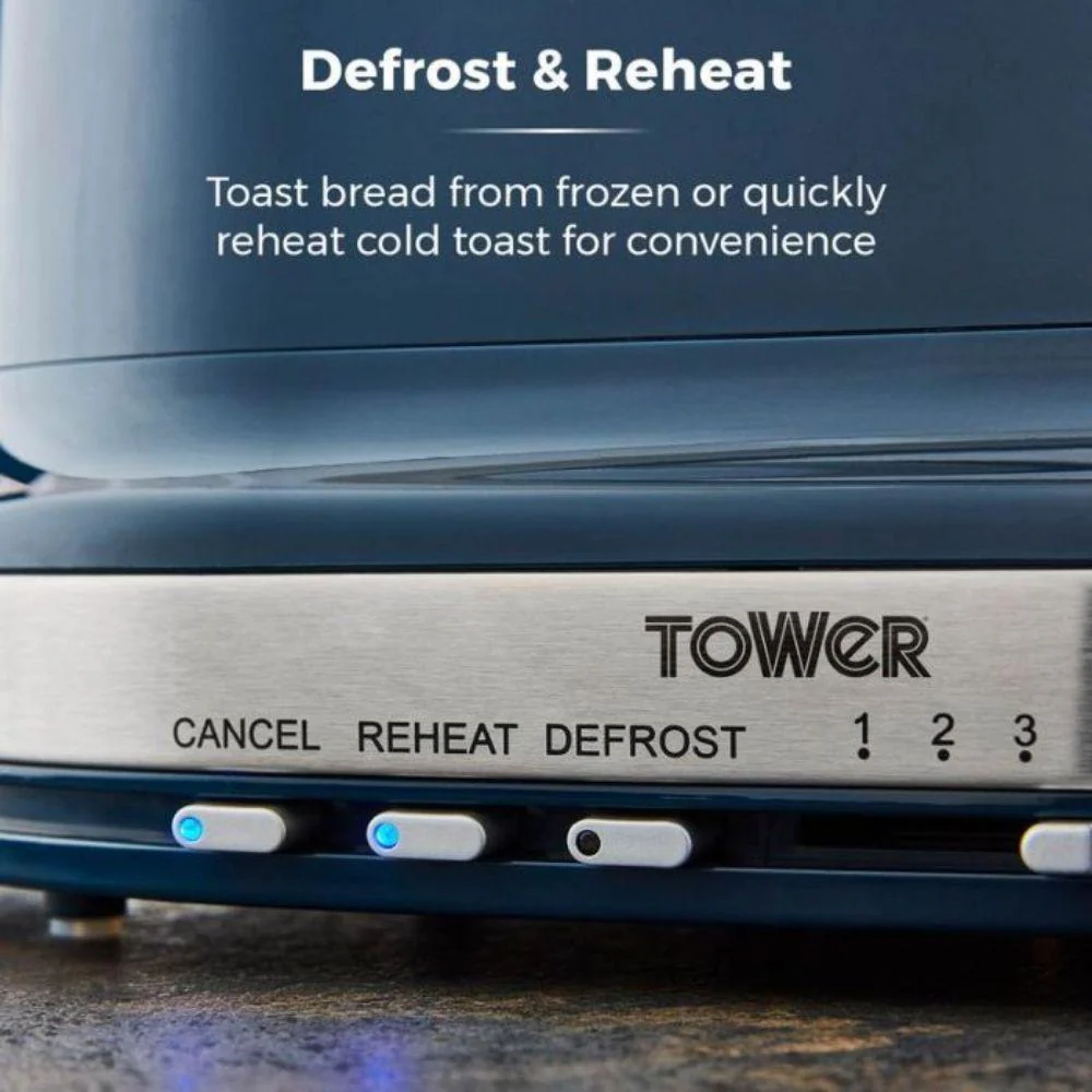 Tower Belle 2-Slice Toaster Midnight Blue | 800W - Image 3
