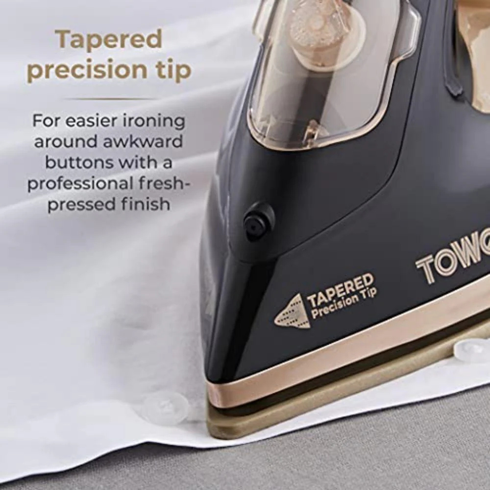 Tower Ceraglide Steam Iron Black And Gold | 3100w - Image 3