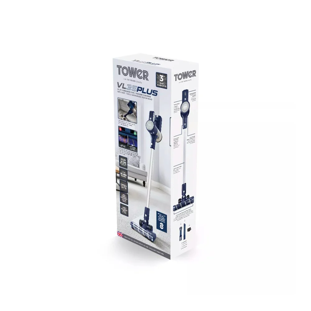 Tower Pro Anti-Tangle Upright Stick Vacuum Cleaner | Motorised Roller Head - Image 6