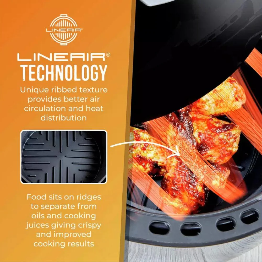 Tower Round Foldable Silicone Air Fryer Trays | 1.2L | Pack of 2 - Image 9