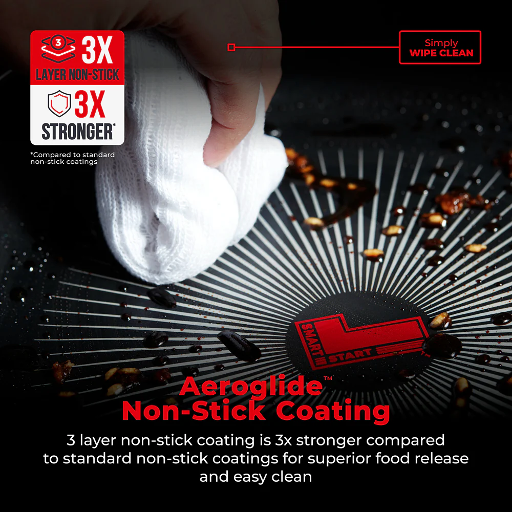 Tower Smart Start Nonstick 28cm Wok | Colour-Changing Heat Indicator - Image 4