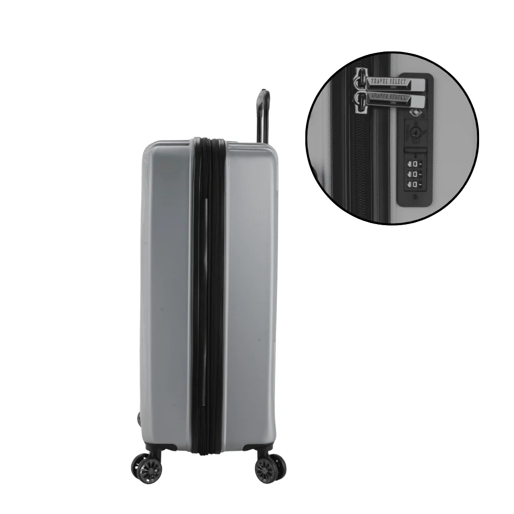Travel Select Naples Charcoal Cabin Luggage 22in | USB Charger Port & Combination Lock - Image 3