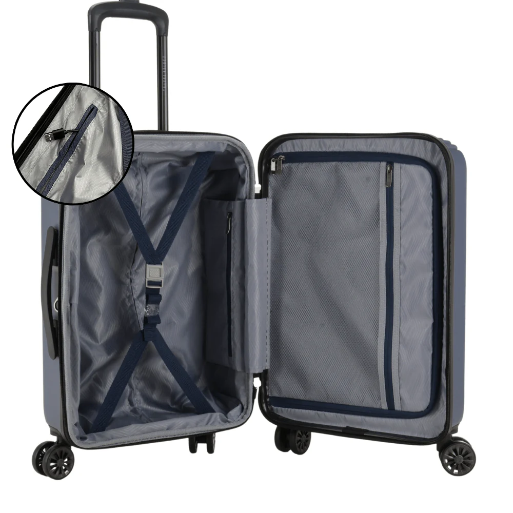 Travel Select Naples Navy Cabin Luggage 22in | USB Charger Port & Combination Lock - Image 2
