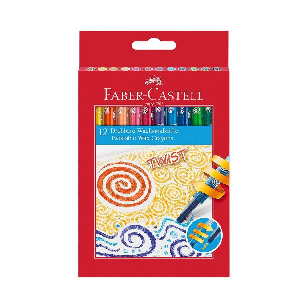 Faber Twistable Wax Crayons | Pack of 12