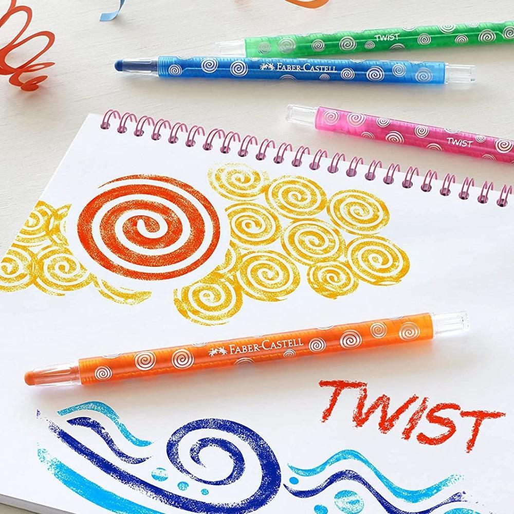 Faber Twistable Wax Crayons | Pack of 12 - Image 2
