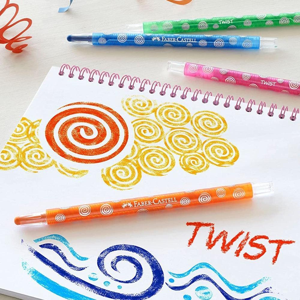 Faber Twistable Wax Crayons Cardboard of 24 - Image 2