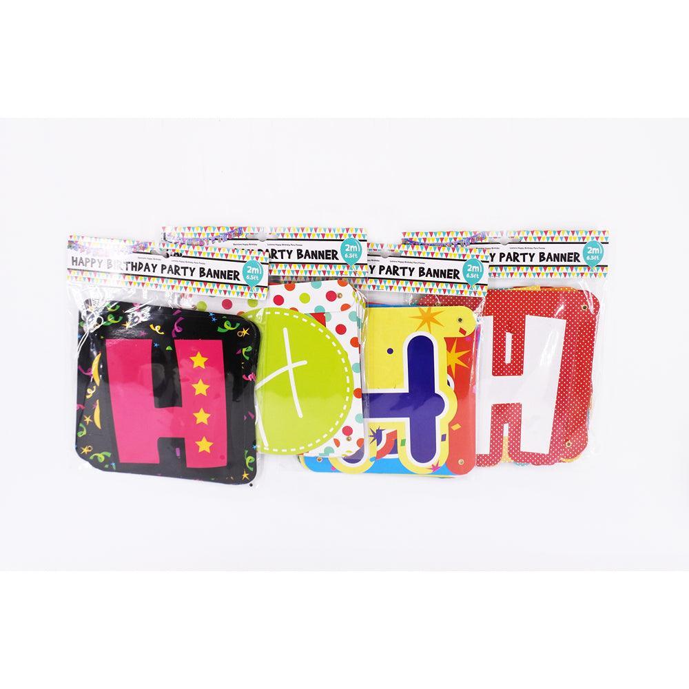 4 Assorted Happy Birthday Banner | 2m