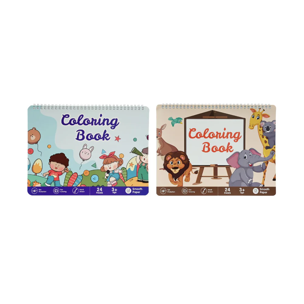 UBL Children's Colouring Book | 24 Sheets, 2 Assorted Designs