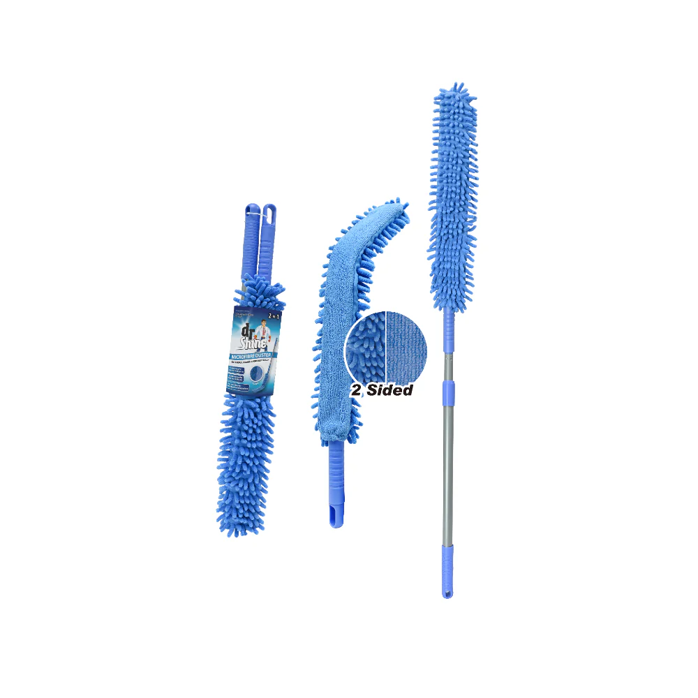 UBL Flexible 2-in-1 Microfibre Duster | Extendable Handle 105-140cm