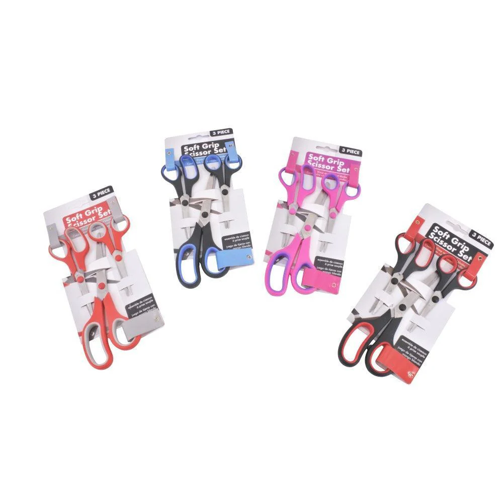 Sewing Scissors With Soft Grip | Pack of 3