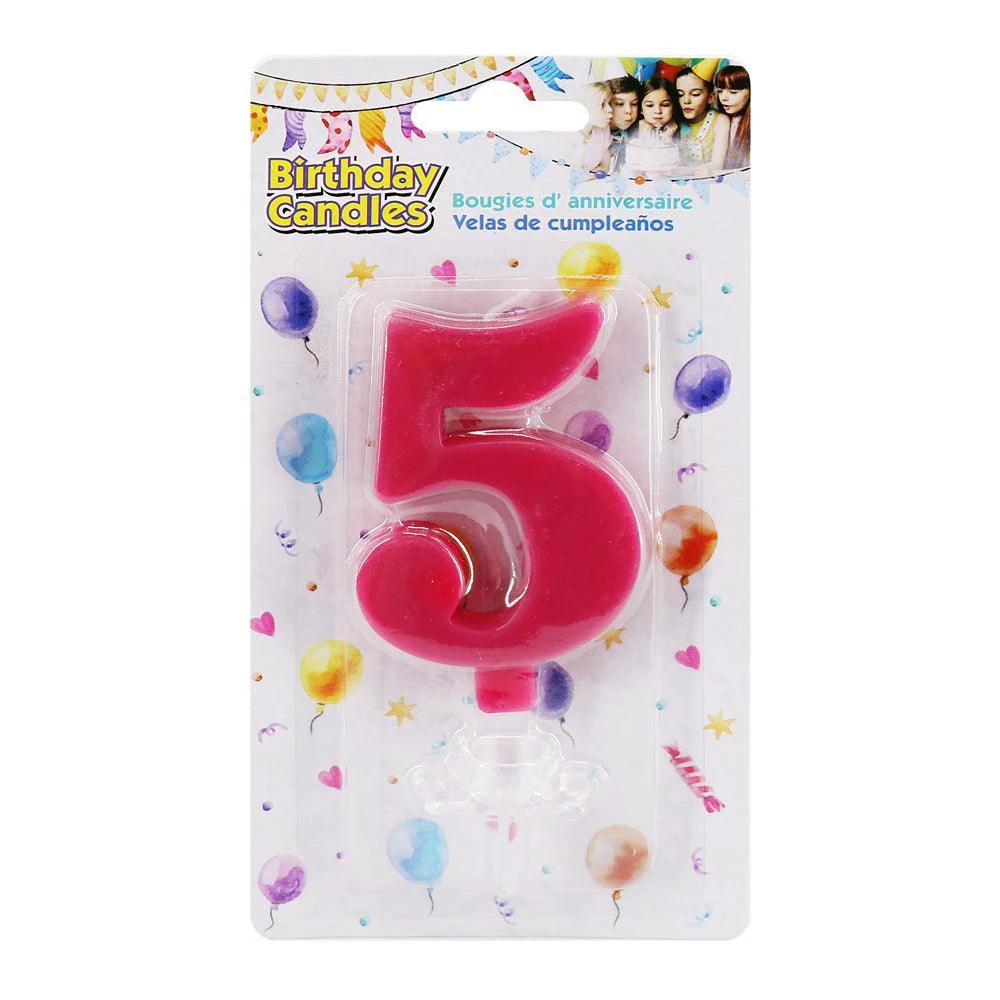 Single Number Assorted Candles | 0-9 | Birthday Candles