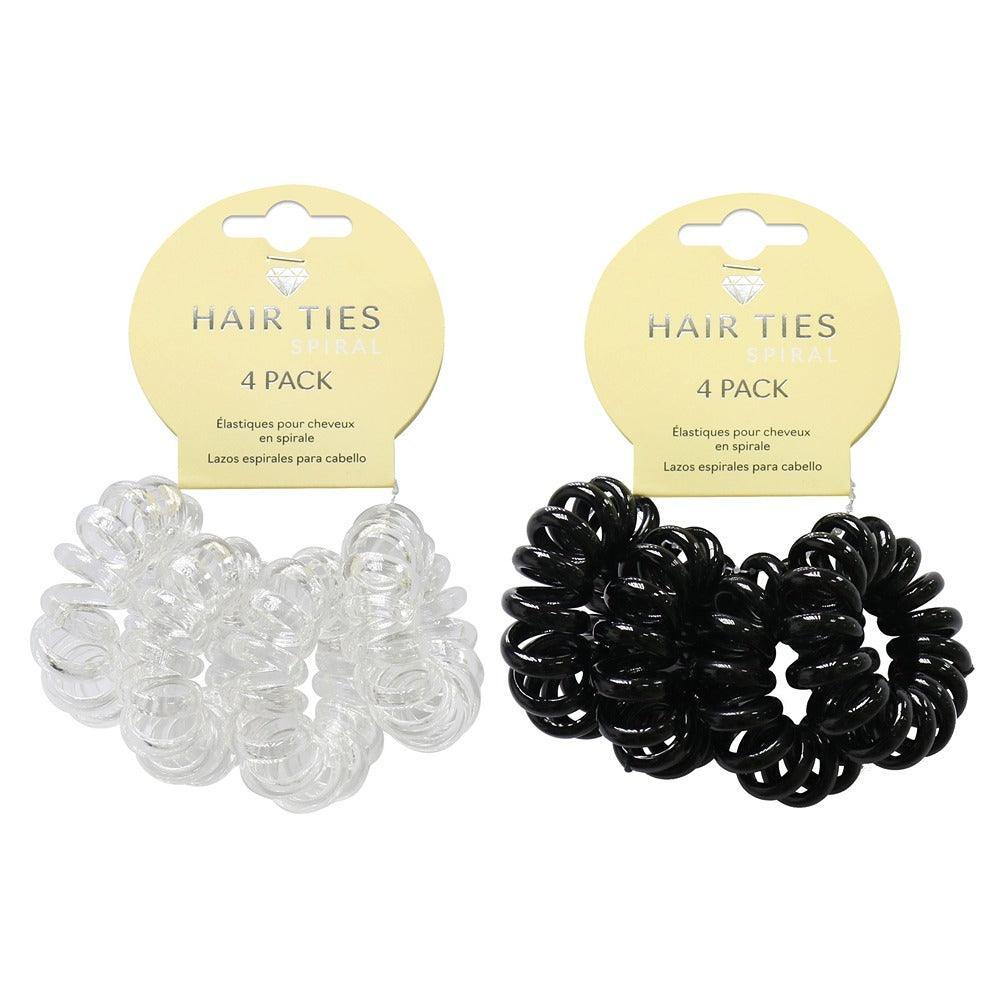 Spiral Hair Ties 2 Assorted | Pack of 4